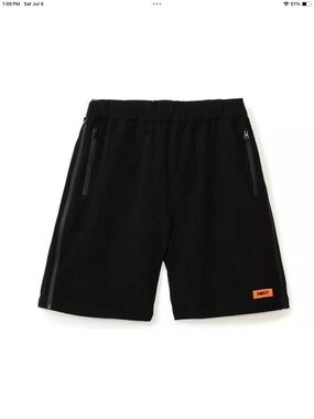 Rokit Sunday Track Shorts size M black and orange